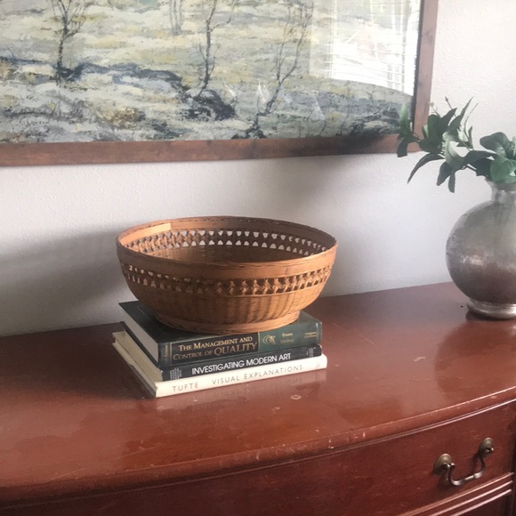 Large vintage boho basket - Picture 2 of 6